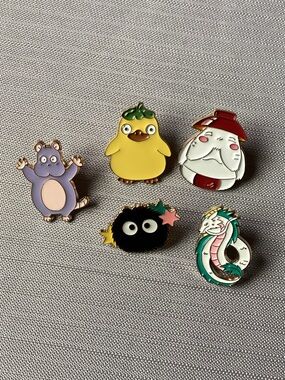 Spirited Away Set of 5 Enamel Pins